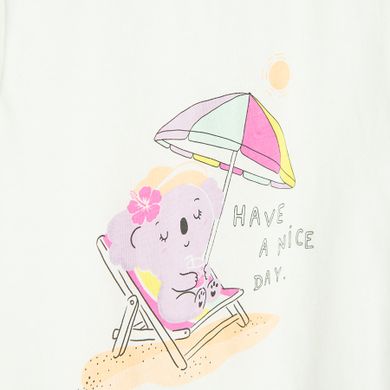Cool Club, T-shirt dziewczęcy, biały