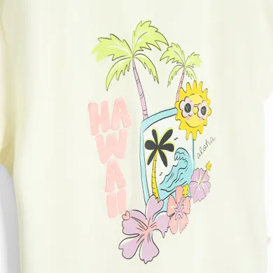 Cool Club, T-shirt dziewczęcy, jasnożółty