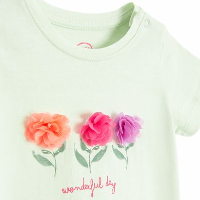 Cool Club, T-shirt dziewczęcy, miętowy