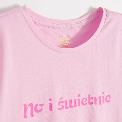 Cool Club, T-shirt dziewczęcy, różowy