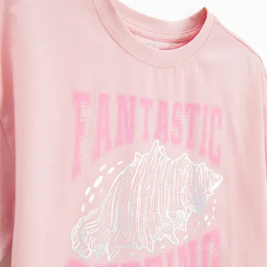 Cool Club, T-shirt dziewczęcy, różowy