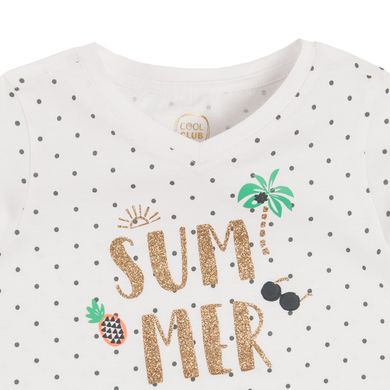 Cool Club, T-shirt dziewczęcy, Summer, kropki
