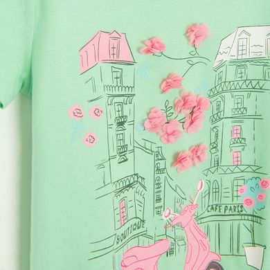Cool Club, T-shirt dziewczęcy, zielony