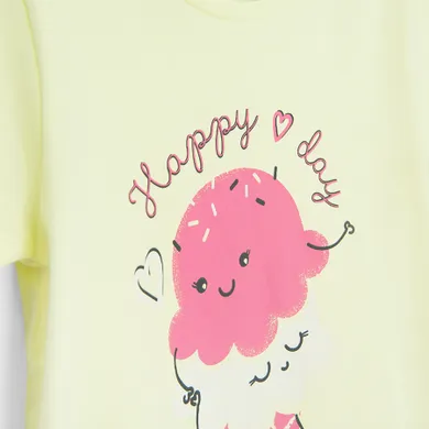 Cool Club, T-shirt dziewczęcy, żółty