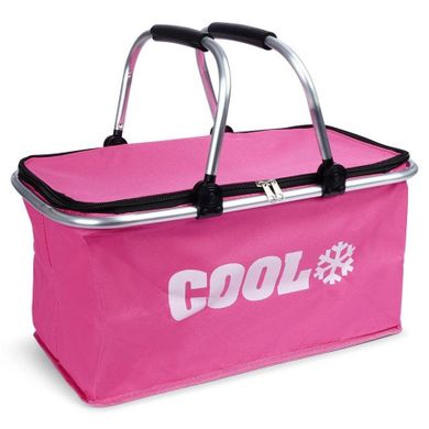 Cool, torba termiczna, koszyk, różowa, 35l