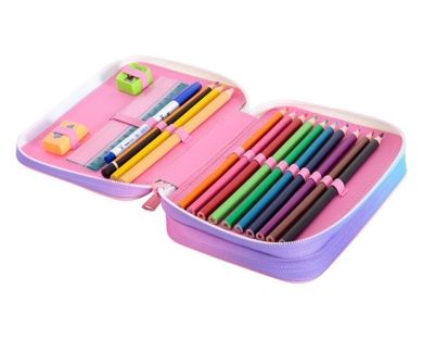 CoolPack, Jumper 2, piórnik podwójny, z wyposażeniem, Pusheen