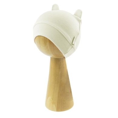 Czapka niemowlęca z uszkami, ecru, Nicol