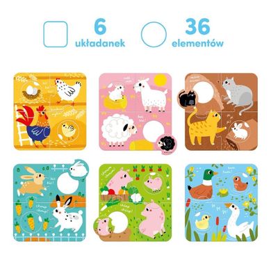 CzuCzu, Układanki z dziurką, Wieś, puzzle, 2+