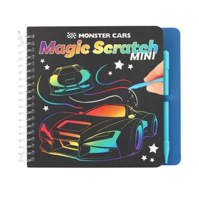 Depesche, Mini Magic Scratch Monster Cars, zestaw kreatywny