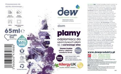 Dew Home Care, odplamiacz do uporczywych plam i czerwonego wina, 65 ml