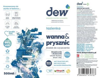 Dew Home Care, środek do czyszczenia wanny i prysznica, 500 ml