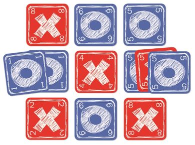 Djeco, Tic Tac Toe, gra karciana