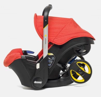 Doona+, mobilny fotelik samochodowy, czerwony