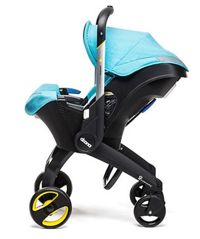 Doona+, mobilny fotelik samochodowy, turkusowy