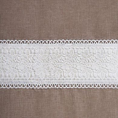Dori, zasłona gotowa, zdobiona koronką, 140-250 cm
