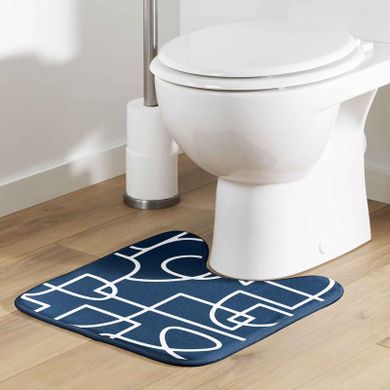 Douceur d'intérieur, dywanik pod wc granatowy, Labyrinthe