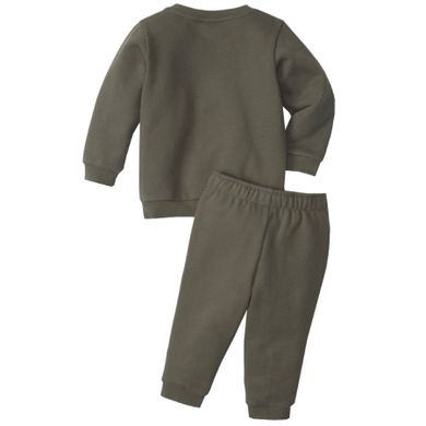 Dres chłopięcy, zielony, Puma Minicats Essentials Jogger