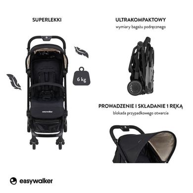Easywalker, Buggy XS, wózek spacerowy, Night Black