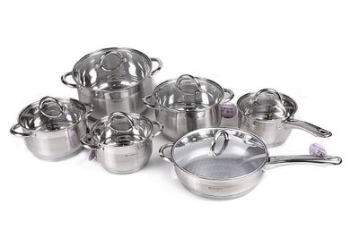 Edelhoff, garnki jumbo silver, 12 elementów