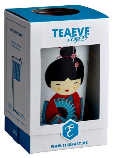 Eigenart, TeaEve, kubek z zaparzaczem, Little Geisha, czerwony, 350 ml