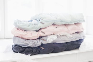 Elodie Details, puchowy śpiworek do wózka, czarny