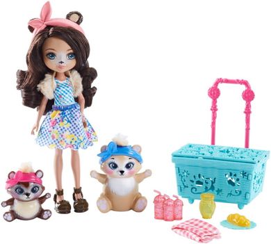 Enchantimals, Niedźwiadkowy piknik, lalka z figurkami i akcesoriami