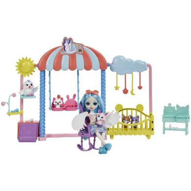 Enchantimals, Żłobek dla zwierząt, zestaw z lalką, figurkami i akcesoriami