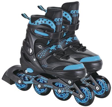 Enero, łyżworolki wrotki łyżwy, 3w1, black-blue, rozmiar 30-33