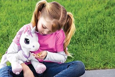 Epee, Lila, tęczowy jednorożec, zabawka interaktywna
