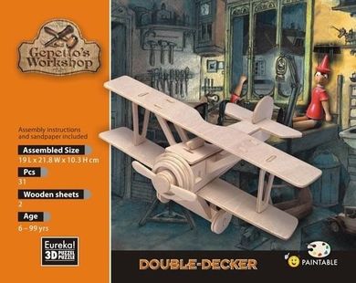 Eureka 3D, Gepetto, Dwupłatowiec, drewniana łamigłówka