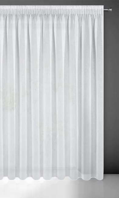 Eurofirany, firana gotowa na taśmie, Elpidia, 350-250 cm, biały