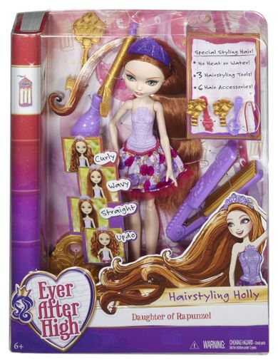 Ever After High, Bajeczne fryzury Holly, lalka z akcesoriami