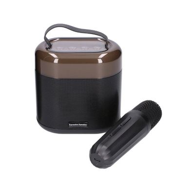 Extralink Kids Karaoke LED Speaker, zestaw do karaoke, 1 mikrofon, czarny