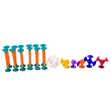 Fat Brain Toy Co, Squigz Toobz, przyssawki, 18 szt.