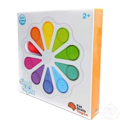 Fat Brain Toy, Dimpl Digits, bąbelki cyferki, zabawka sensoryczna