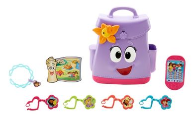 Fisher-Price, Dora poznaje świat, Plecak odkrywcy, zestaw z akcesoriami