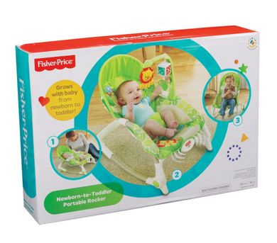 Fisher-Price, fotelik bujaczek do 18 kg, zielony