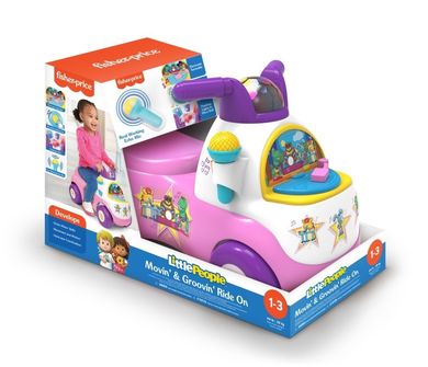Fisher-Price, jeździk disco, różowy