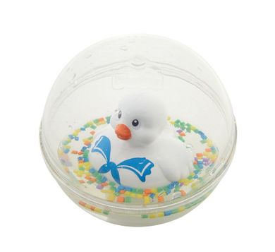Fisher-Price, kąpielowa kaczuszka w kuli, biała