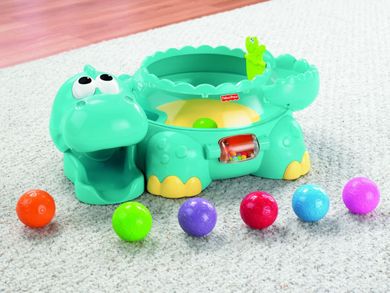 Fisher-Price, Muzyczny dinozaur z piłeczkami, zabawka interaktywna