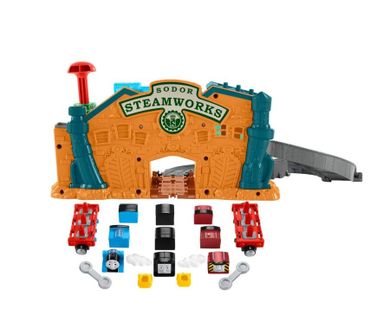 Fisher-Price, Tomek i Przyjaciele, Take-n-Play, Fabryka lokomotywek, zestaw
