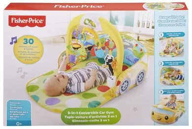 Fisher-Price, Wesoły samochodzik 3w1, mata edukacyjna