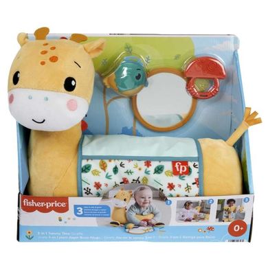 Fisher-Price, Żyrafa 3w1, poduszeczka pod brzuszek, zabawka sensoryczna