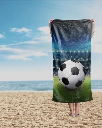 Football, ręcznik plażowy, 70-140 cm