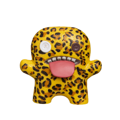 Fuggler, Oogah Boogah Leopard, Squidge Yellow, Rabid Rabbit Lilac, Indecisive Monster Green, figurki kolekcjonerskie, 4 szt.