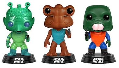 Funko Pop Bobble, Star Wars, zestaw, Greedo, Hammerhead, Walrus Man, figurki, exclusive, 3 szt.