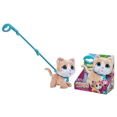 Furreal Friends, duży kotek na smyczy, zabawka pluszowa