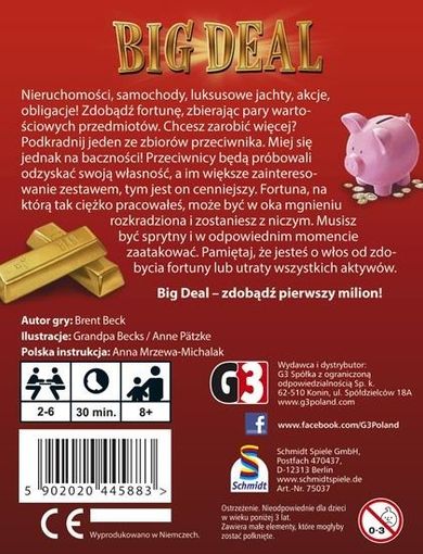 G3, Big Deal, gra ekonomiczna