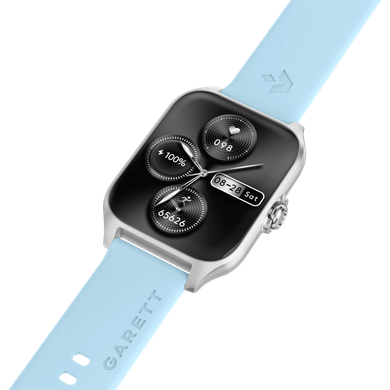 Garett, GRC, Activity 2, smartwatch, srebrny matowy