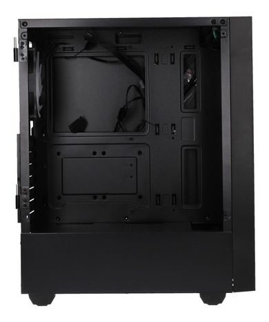 Gembird, Midi Tower Fornax 4000 ARGB, obudowa, czarna